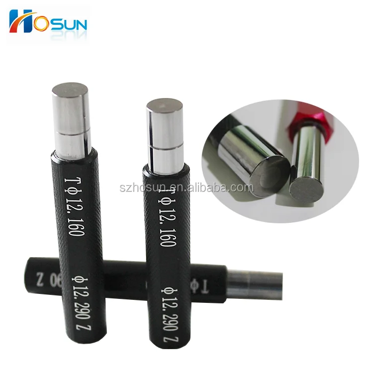 Твердосплавный стальной концевой измеритель пробки SKD11 с реверсивным держателем с черной ручкой и красной ручкой зеленого цвета