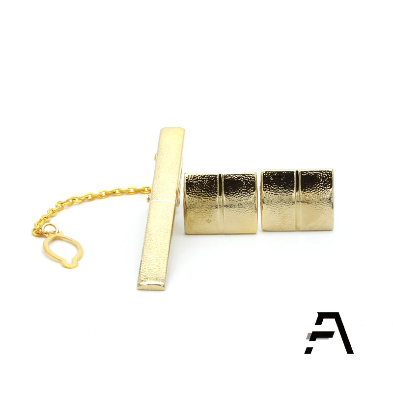 Mens  Metal Gift Set Tie Clip cufflinks Wholesale Price Dongguan Fancy