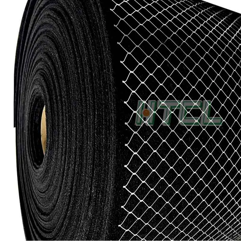 New Product Black Cotton Air Filter Activated Carbon Synthetic Fiber  Air Filter Media With Wire Mesh Laminated Filter Material