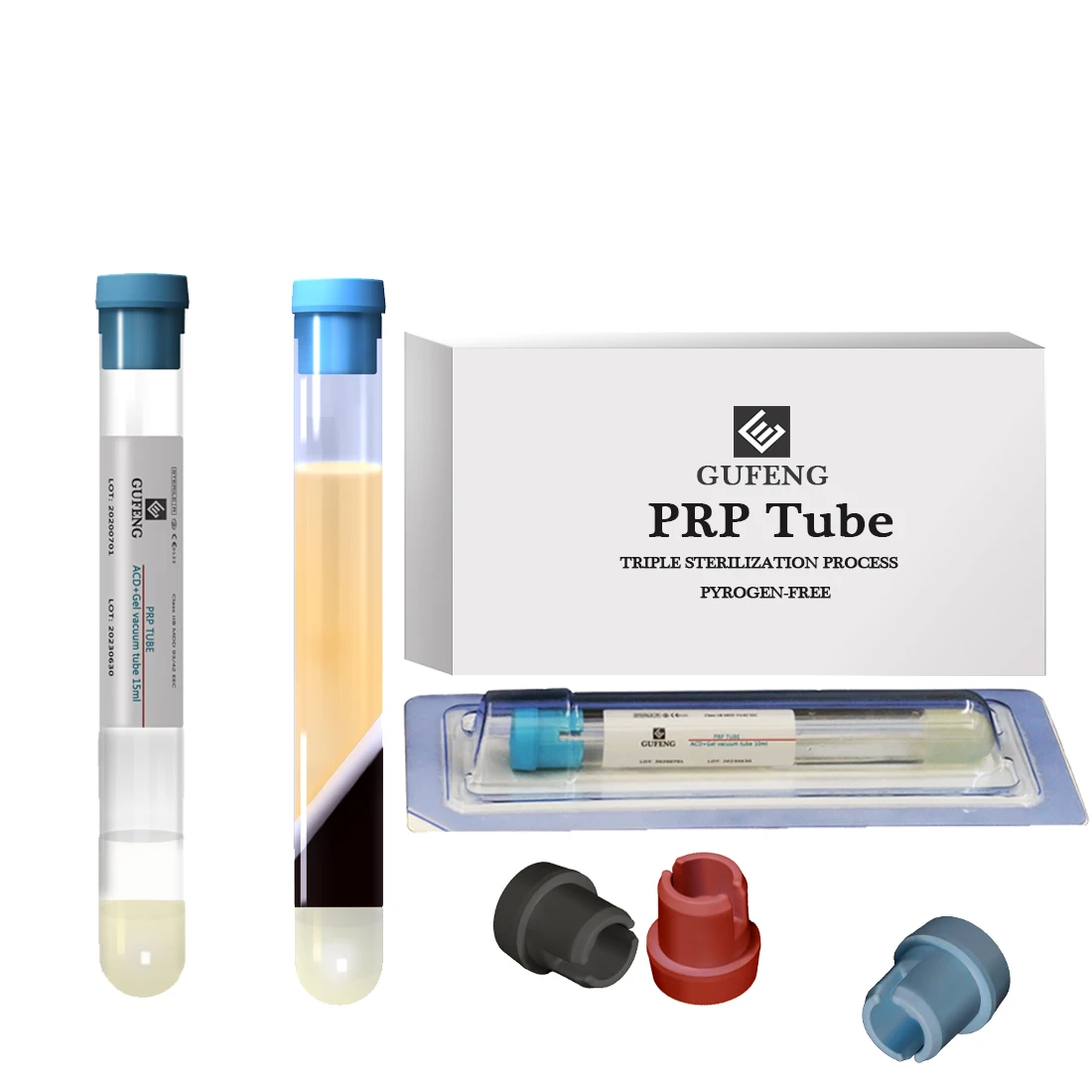 2022 new products medical centrifuge prp tubes