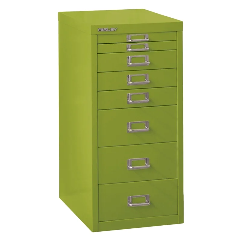 luoyang LIGHT GROUP best quality assembled green 7 drawers metal steel filing cabinet on desk