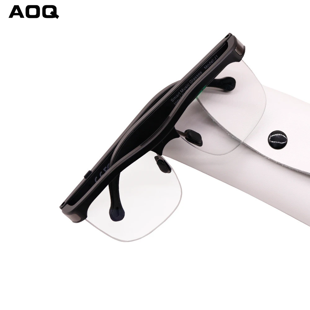 2022 New Intelligent Audio 3D Smart Glasses J1 Half Rim TWS Wireless Sunglasses Wearable Device Music Mp3 Bass Stereo Microphone