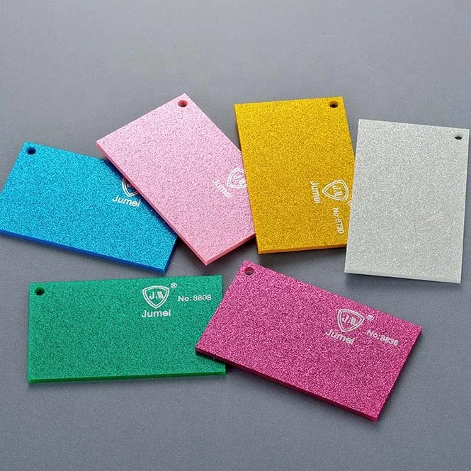 Factory Sale Glitter Decorative Plastics Acrylic Pmma Sheets Flexible