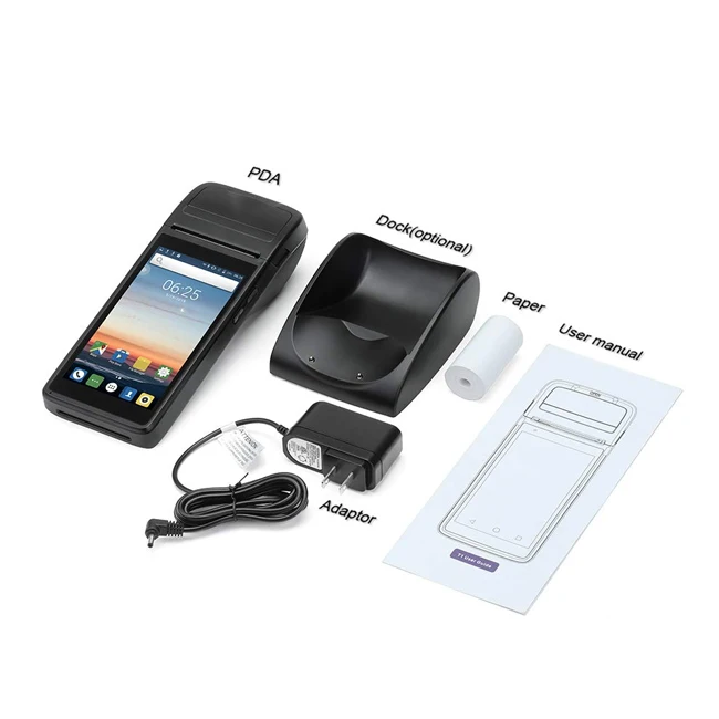 
Handheld POS Terminal Wireless Android POS With Barcode Scanner and Printer All in one POS with Printer 