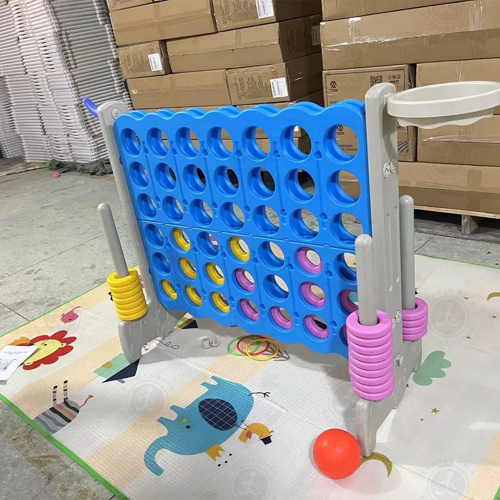 Giant 4 In A Row Jumbo 4-to-Score Giant Game Indoor Outdoor Family Connect Board Game for Kids