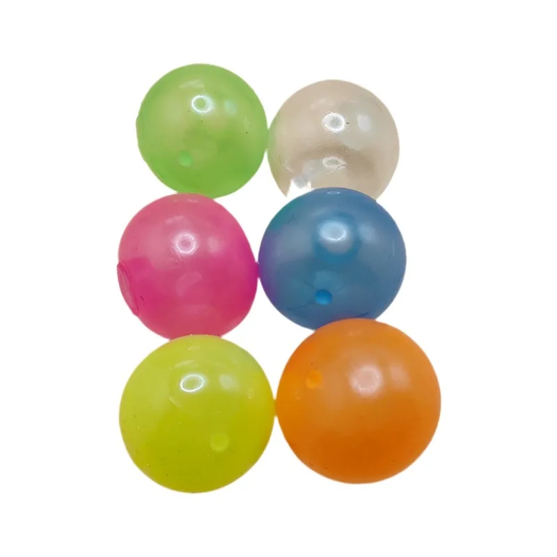 2024 Tik Tok Hot Sale Relief Stress Toy Ball Glowing In The Dark Sticky Balls Ceiling For Kids And Adult Fidget Toys