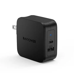 RAVPower phone charger 61W Super C Series 2 Port Wall Charger Suitable for all kinds of mobile phones