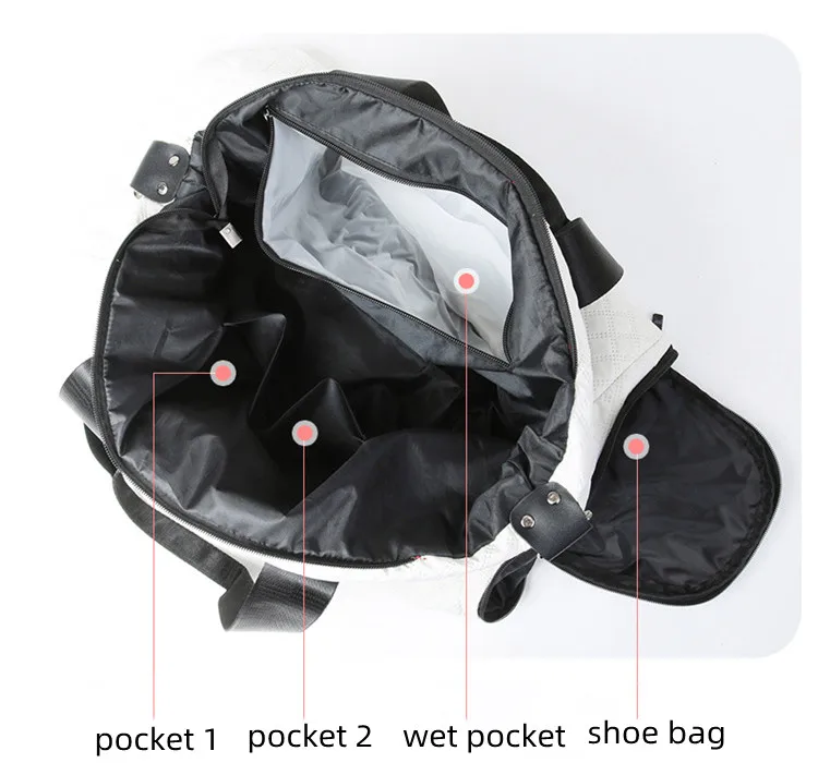 Large Duffle Tote Bag Weekender Carry on Overnight Bags for Women Travel With Trolley Sleeve Wet Pocket Sports Tote Gym Bag