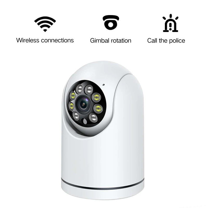 3MP WiFi Camera Icsee Home Smart Life Full HD IP Camera CCTV Mini Support 128GB Memory Card Surveillance Camera For House