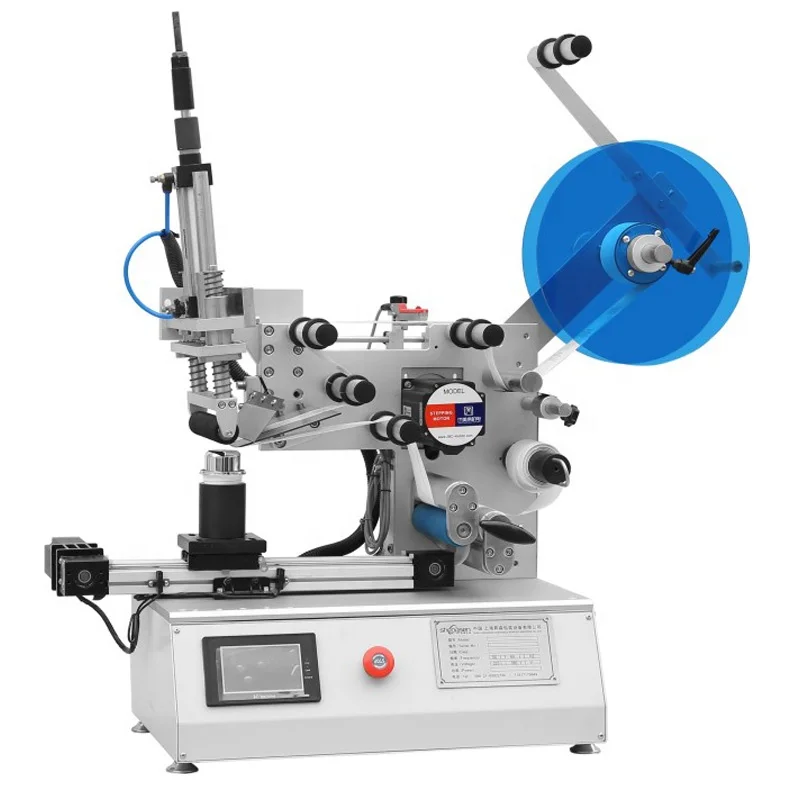 High Precision Semi automatic flat labeling machine plane for Square box SD Card