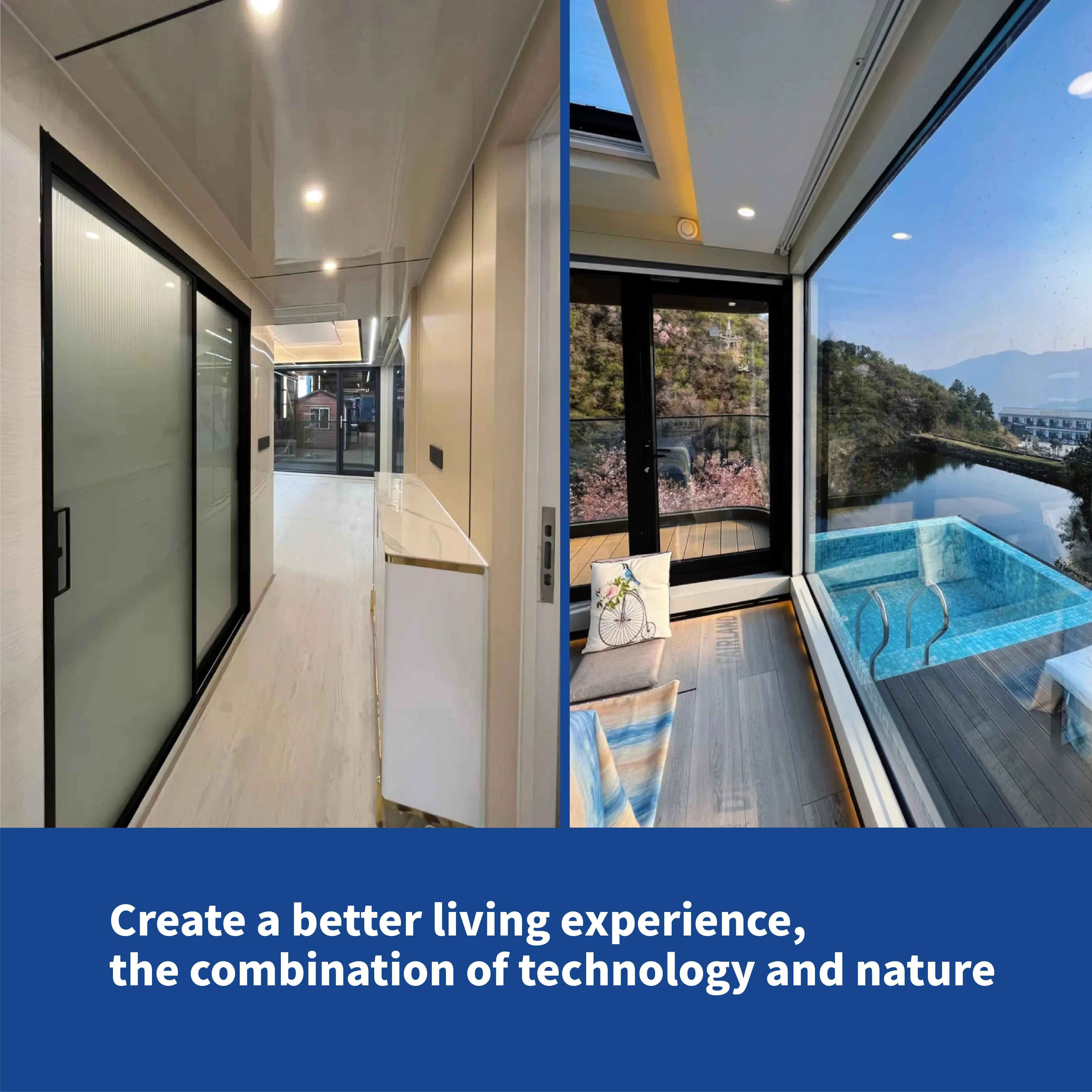New Design Luxury Prefab Modular Cabin Movable Home Garden Pod Small Hotel Capsule House