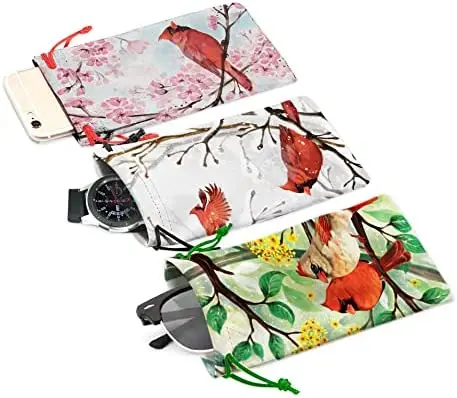 Printed Glasses Bag Microfiber Glasses Bag Custom Logo Printed Microfiber Sunglasses Glasses Eyeglasses Bag Pouch