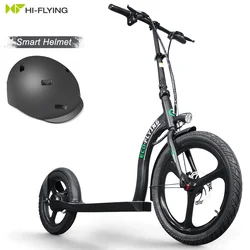 Eu warehouse escooter fold scooter with helmet electric 350w 10Ah big wheel adult electric scooter