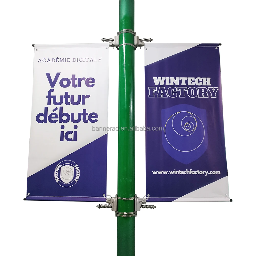 street pole banner display