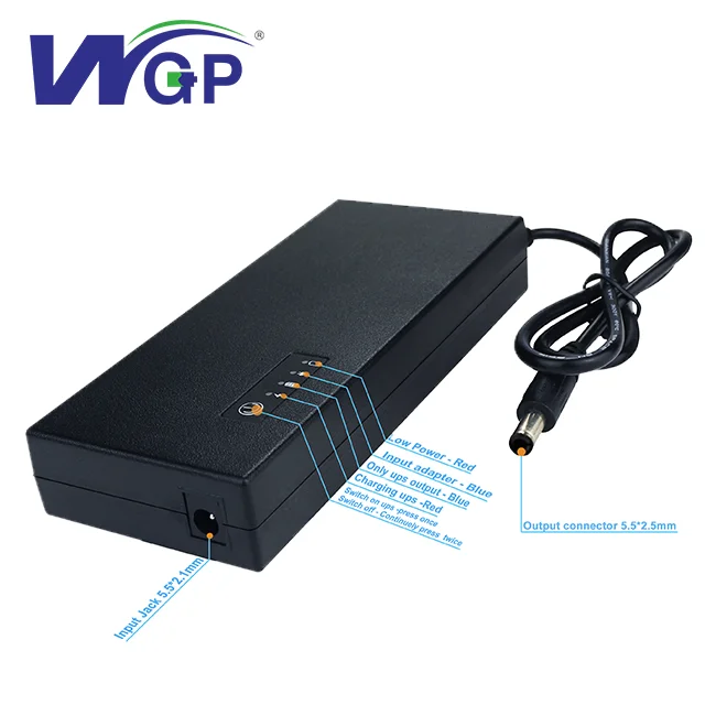 WGP 12 volt ups backup battery Single output smart mini ups rechargeableor Wifi Router 12v