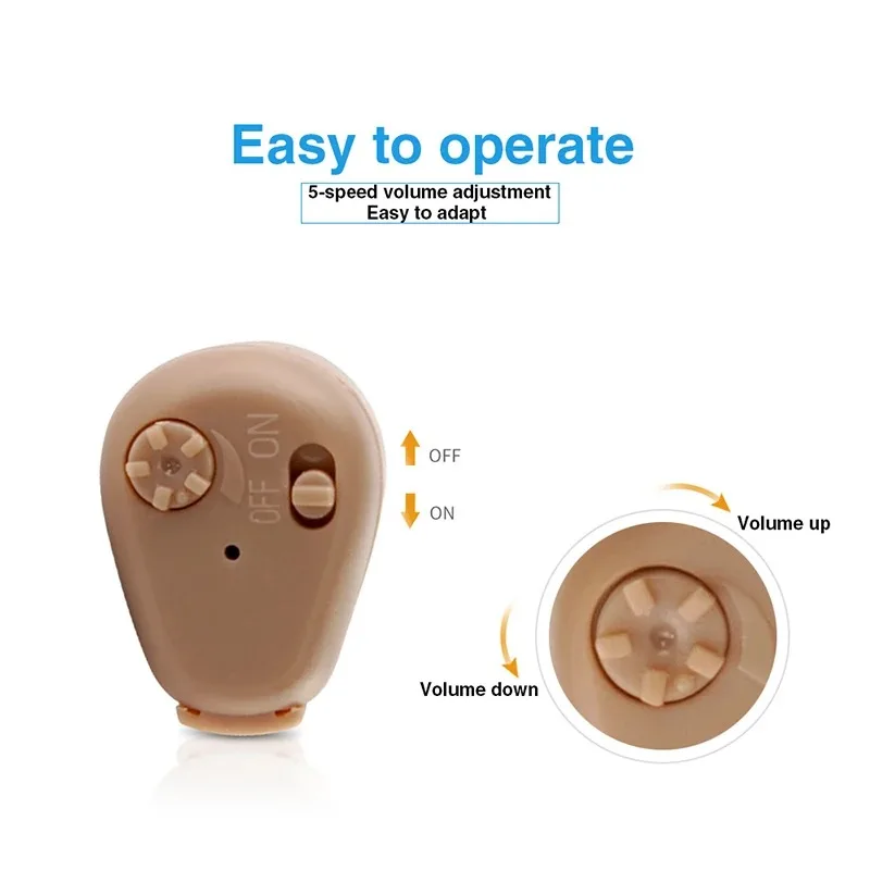 Mini Rechargeable Hearing Aid For The Deaf Sound Amplifier Hearing Aid