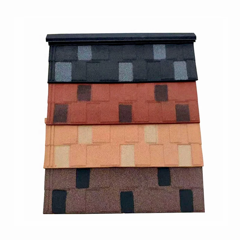 coloured bond shingle classical stone coated steel roofing tile seven wave terracotta roof sheet panels 1340*420mm