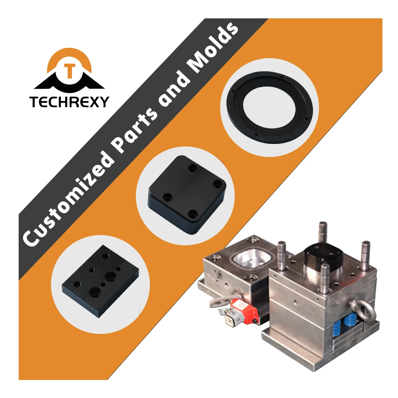 TechRexy custom professional plastic injection mould pla injection molding  service