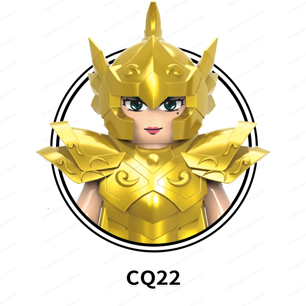 CQ17-22 Taurus Gemini Libra Aries Virgo аниме золотые двенадцать созвездий развивающие строительные блоки Детские Подарочные мини-игрушки