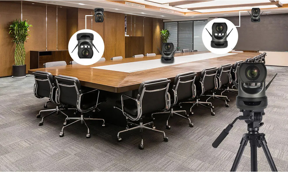 1080P 60fps Full HD Video Camera USB Video Conference Camera PoC Wireless PTZ Camera