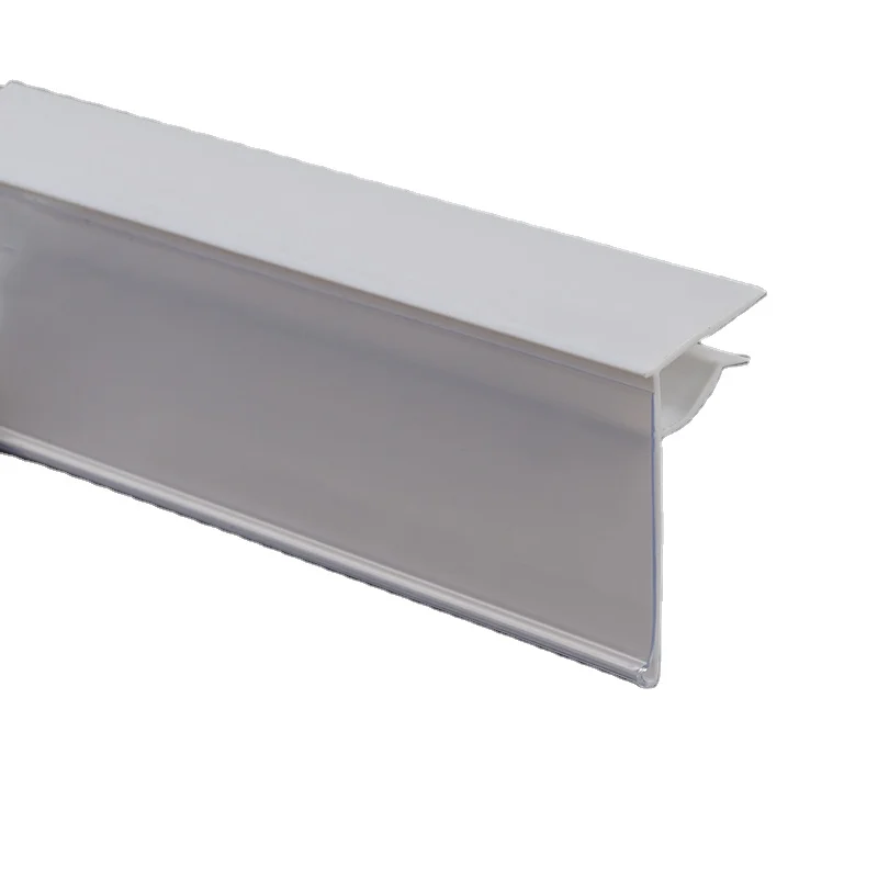 Vega Plastic label holder shelf talker data strip PVC price tag holder for supermarket shelves