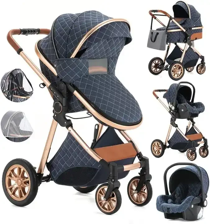 Cochecito de bebe 360 Rotation Stroller Baby 3 in 1 Carriage for Baby