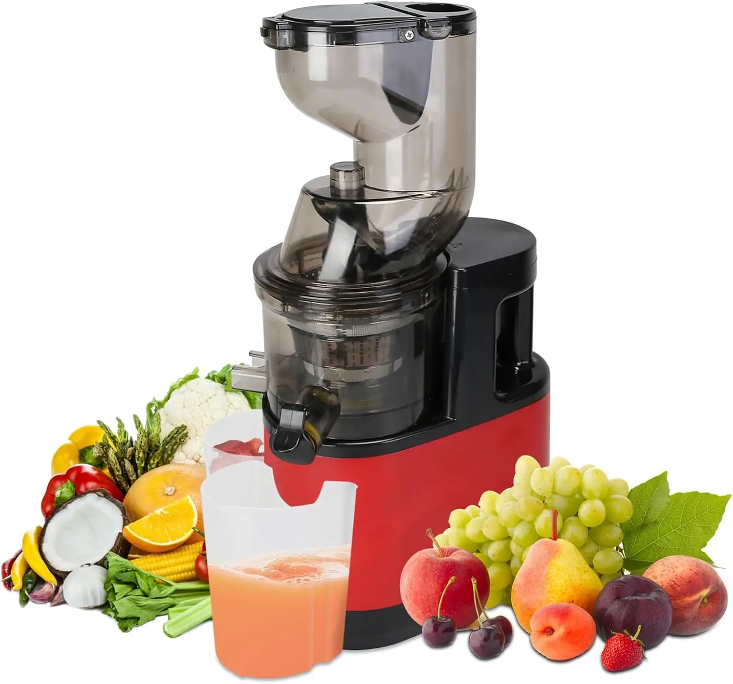 Professional Cold Press Commercial Electric Big Mouth Orange Citrus Fruit Vegetable Slow blender Juicer  Extractor Machine