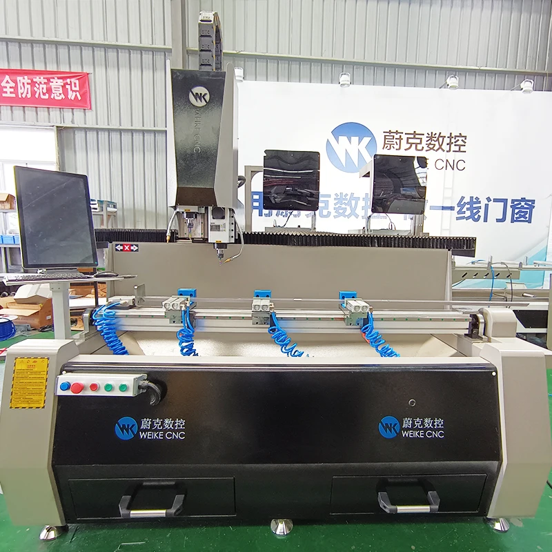 Прямая Продажа с фабрики ЧПУ 1500 мм высокоэффективный сверлильный станок двойной головкой используемый для Win-door алюминиевого профиля