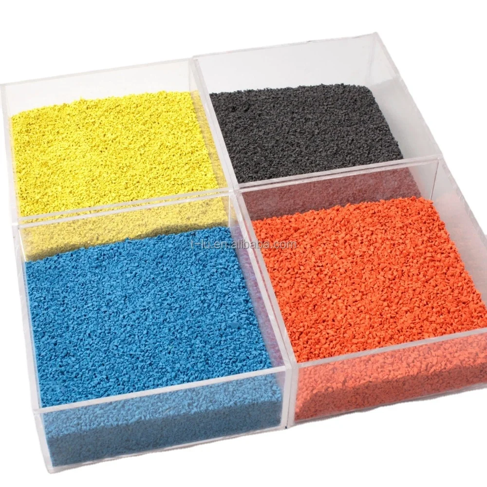 Hot sale EPDM rubber granules for plastic track factory price EPDM