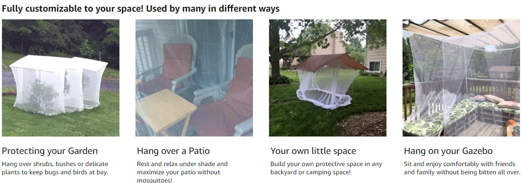 Hot Sle4 Corner Insect Protect  Portable Folding Home Decor Mosquito Net & Bed Canopy