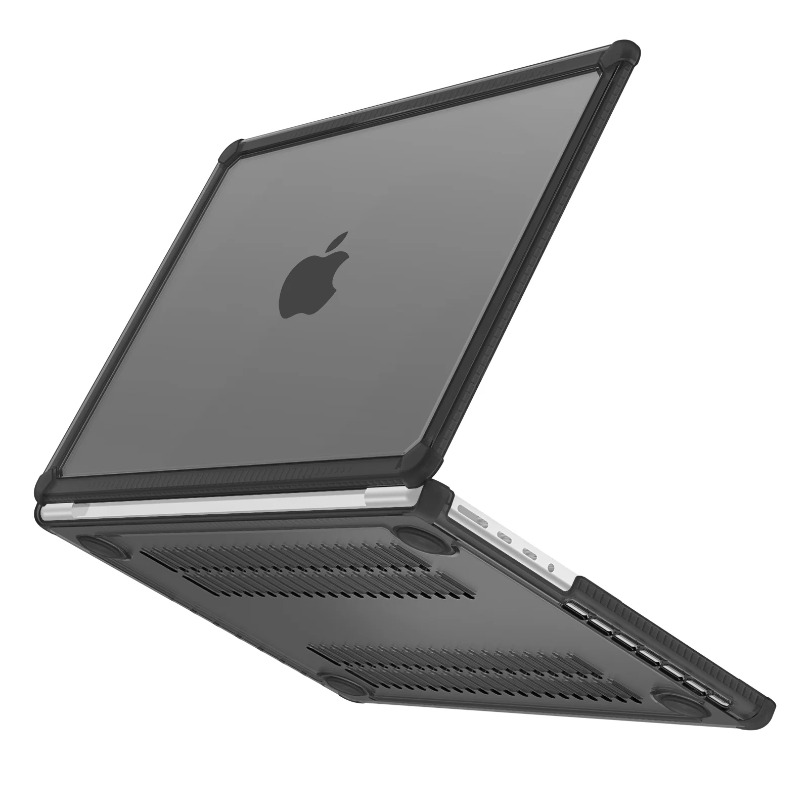 Full Cover Crystal TPU PC Macbook Laptop Case Anti Scratch and Slip Cover for 15.3' Apple Computers