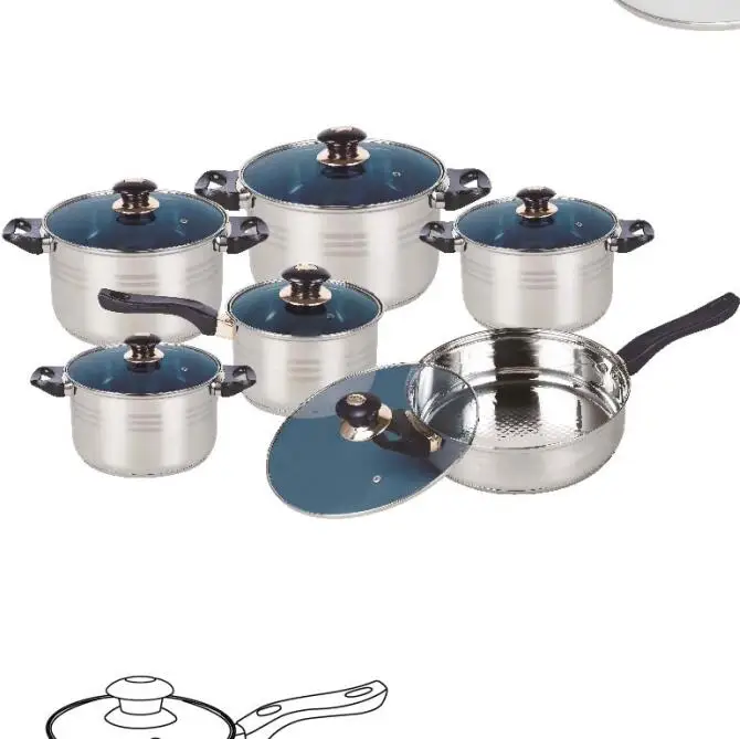 Made In China Masterclass Premium Cookware Kitchen Silicone Cooking Utensils Set Cookware NonStick Cookware Set