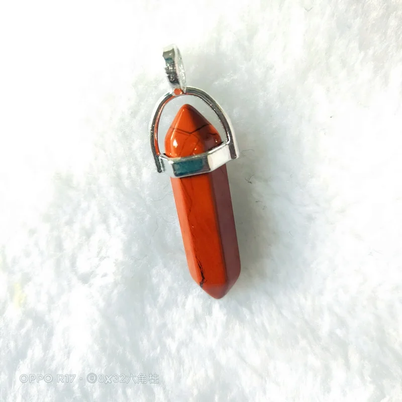 Multi Color Gem Bullet Meditation Therapy Tip Chakra Crystal Stone Random Color Pendant For Necklace Jewelry Making