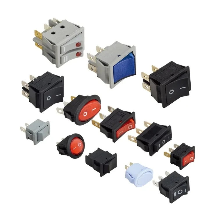 Factory price wholesale mini small rocker switch on off all type button switch