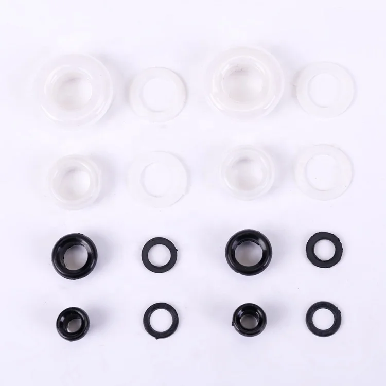 Hot Sale Round white black Transparent 12mm plastic eyelet for garment clothes handbags luggage shoes