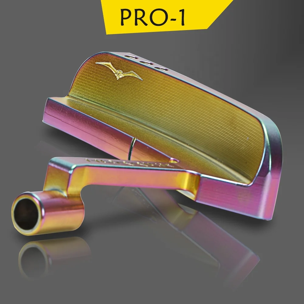 Wholesale Custom 1020 Soft Iron CNC Milled PVD Plating color Golf Club Putter