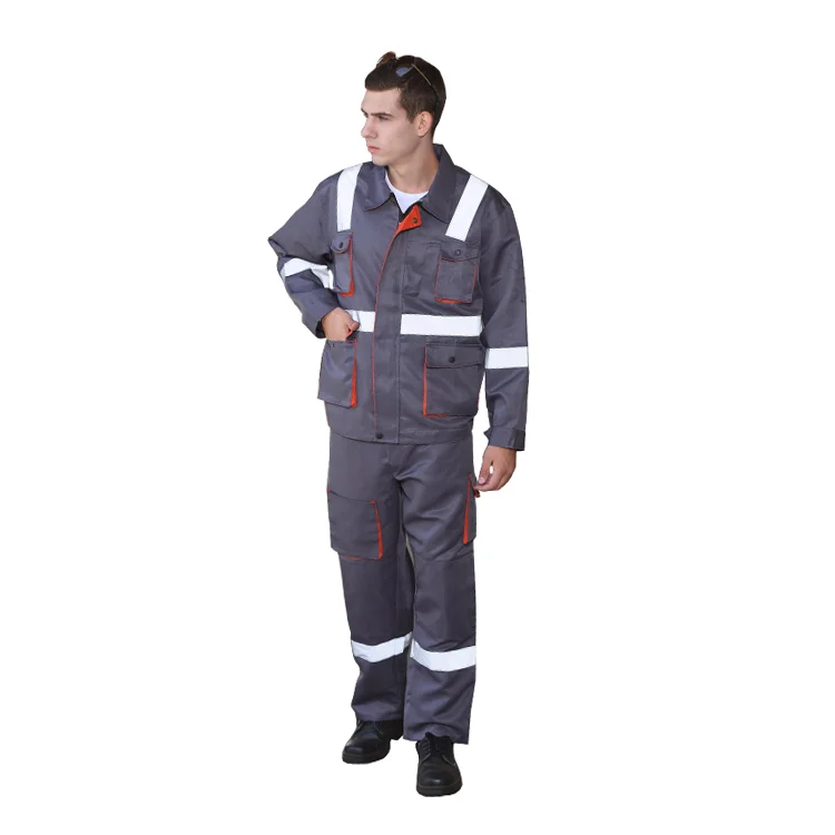 Cheap wholesale safety worker uniform overall factory work wear uniforms Engineering Working Uniform