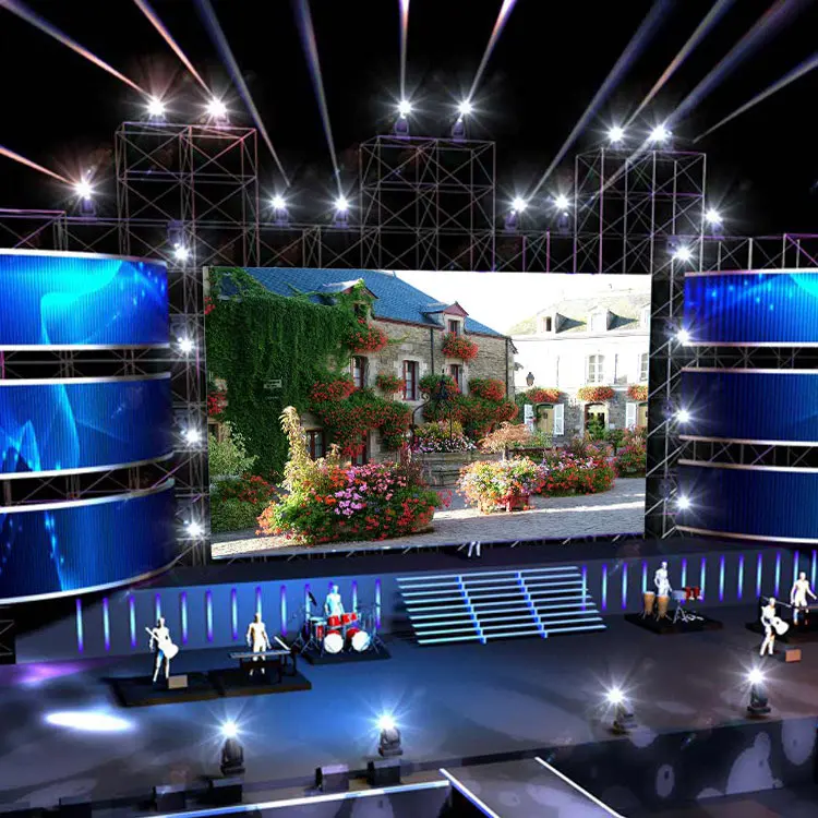 Крытый P2.97 500*500 мм Аренда экрана дисплей Видео панели Pantallas Ledwall светодиодные стены