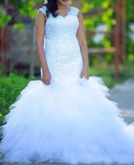 W1045 women  mermaid vestido de amazing sleeveless lace wedding dress wedding gown bridal dress