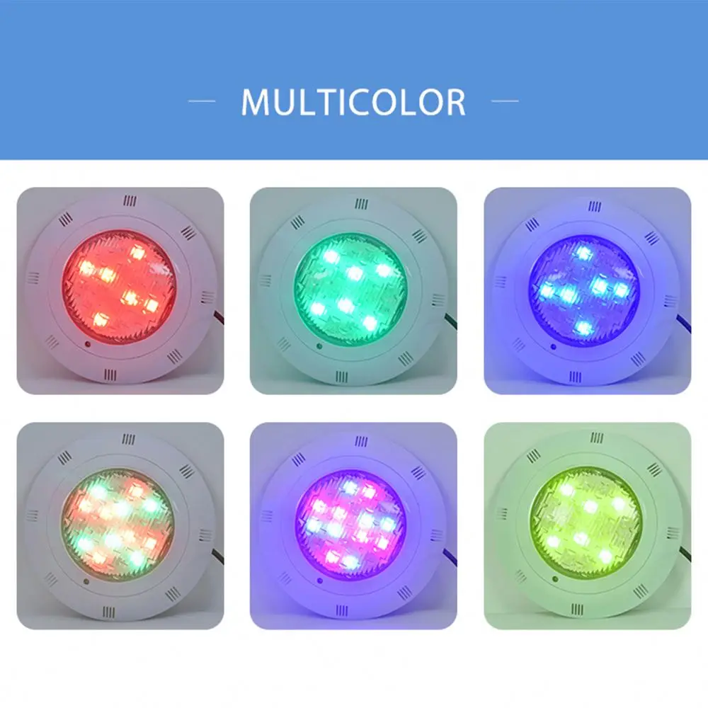 Swimming Pool Light With Colorful Ornament Decor Underwater Waterproof Lighting