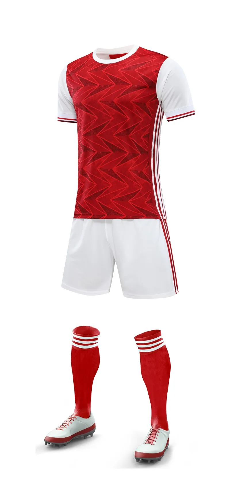 Wholesale professional adult football shirt tracksuit set customized soccer jersey