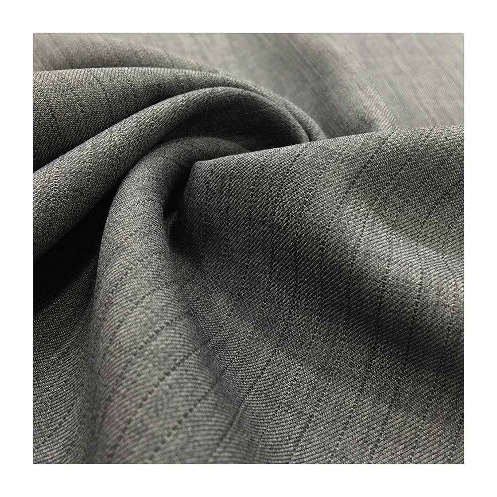 
melange twill vertical stripes gabardine srtoller fabric cloth fabric 