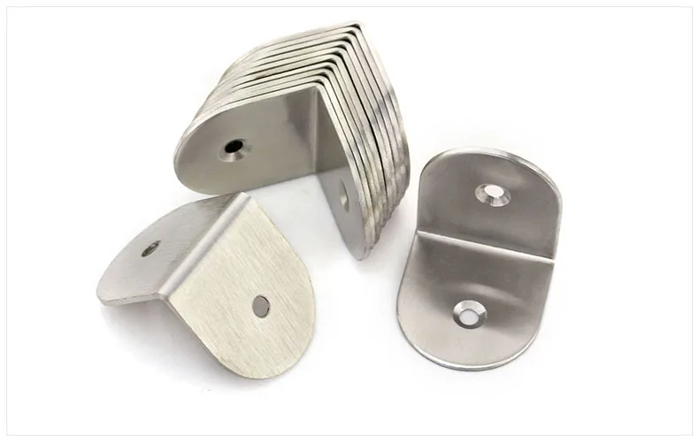 Thick stainless steel 90 degree L corner  furniture connecting support bracket