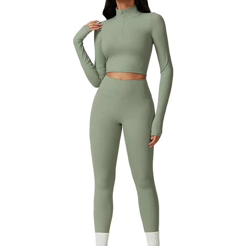 TZ8796 yoga 6 pcs sets Quick dry tight fitness vest bra tennis skirts set high waist flare pants sports set Outdoor Gym Wear