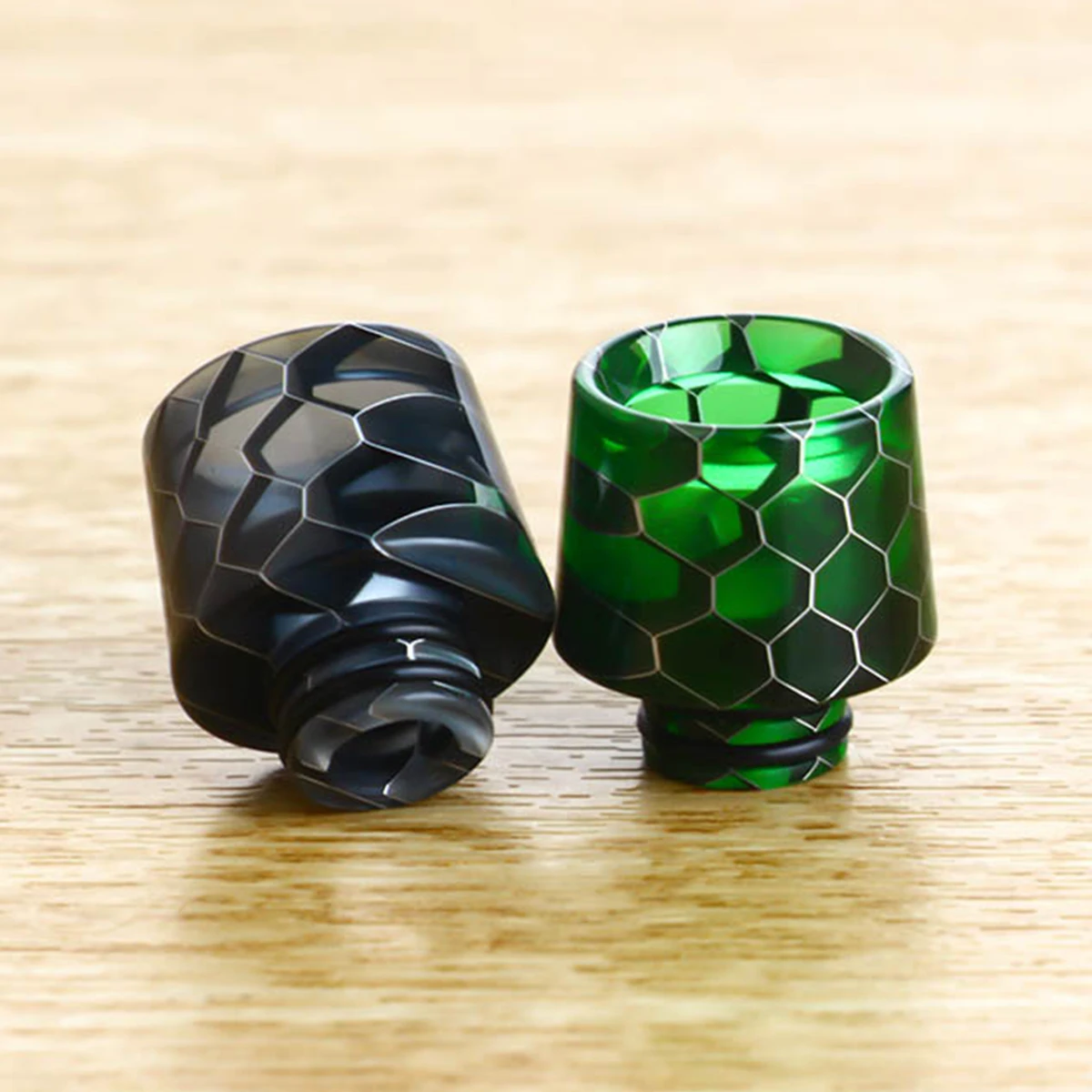 
Volcanee Colorful Snake Drip Tip 510 Epoxy Resin Wide Bore Mouthpiece for V8 Baby RTA Atomizer 510 Drip Tip mtl 