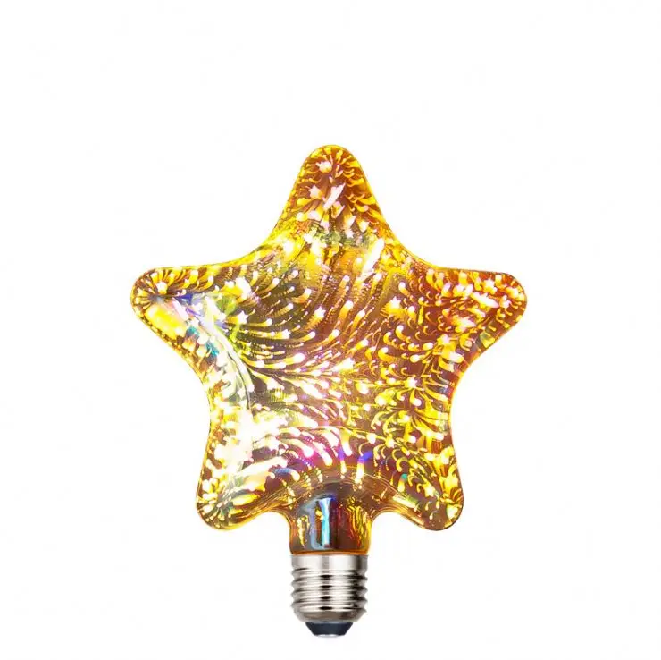 New products G80 G95  Globe 3D colorful led bulb for Christmas decoration Firework light bulb LED Cosmos 4W E27non Dimmable