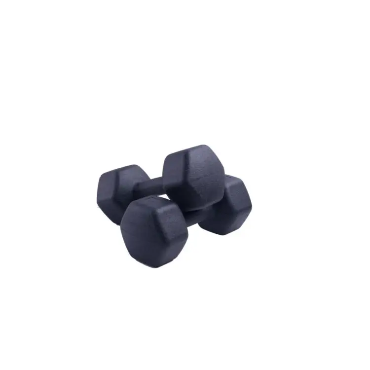 Popular new dumbbell fitness equipment environmental protection PVC hexagonal dumbbell 10kg