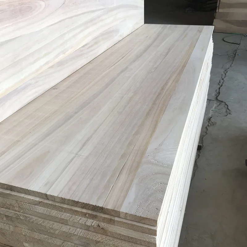 kiri jointed wood board paulownia wood panels for furniture china paulownia wood board factory