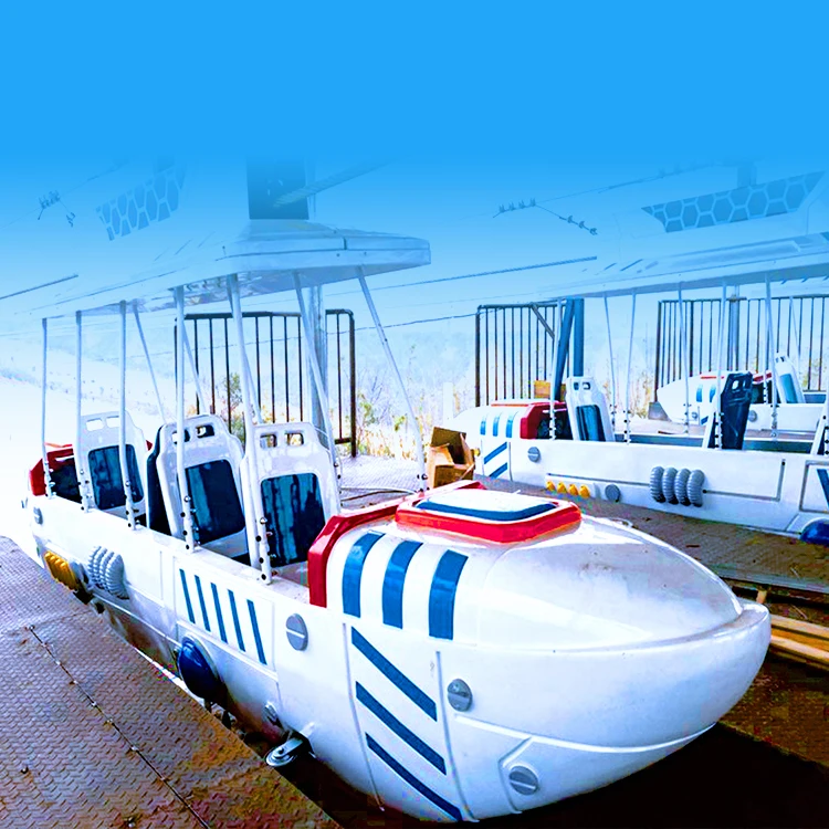 Aerial Ropeway System Large Outdoor Adventure Ropeway Cable Car Spacecraft Airship Rides Airship Cableway