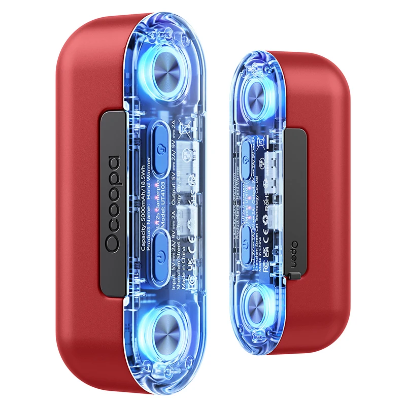 Ocoopa Gamerpro 18W Fast Charging 2 Pack Rechargeable Hand Warmers With Seven-Color RGB Lights